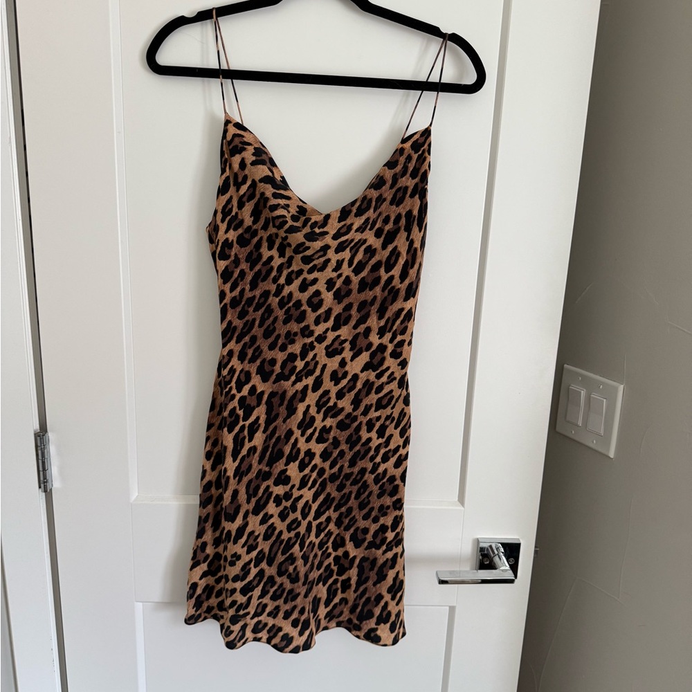 Alice + Olivia Leopard Print Mini Dress